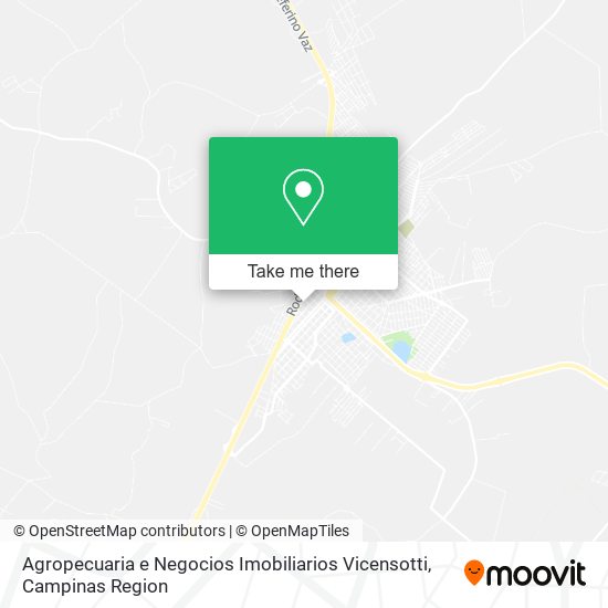 Mapa Agropecuaria e Negocios Imobiliarios Vicensotti