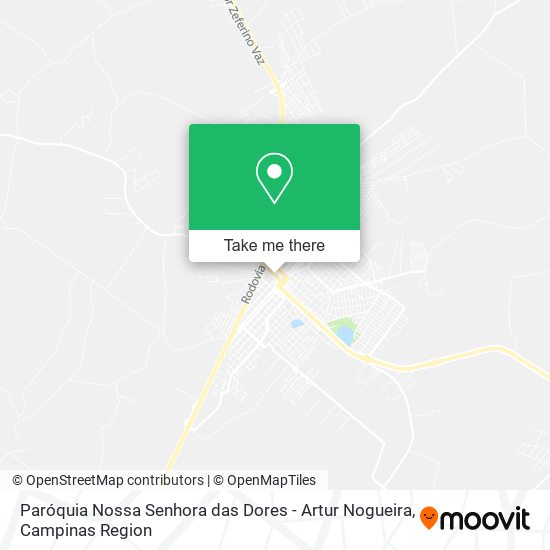 Mapa Paróquia Nossa Senhora das Dores - Artur Nogueira