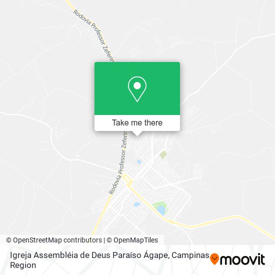 Mapa Igreja Assembléia de Deus Paraíso Ágape