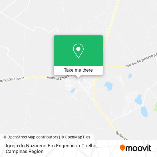 Igreja do Nazareno Em Engenheiro Coelho map