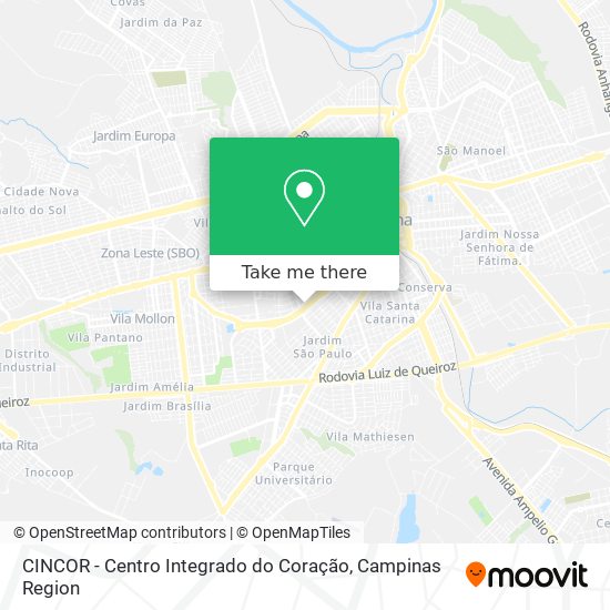 CINCOR - Centro Integrado do Coração map