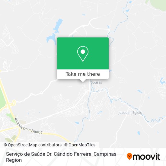 Mapa Serviço de Saúde Dr. Cândido Ferreira