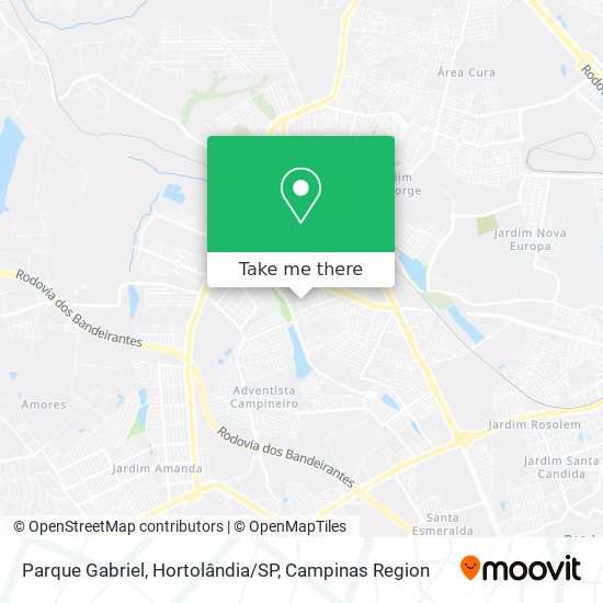 Parque Gabriel, Hortolândia/SP map