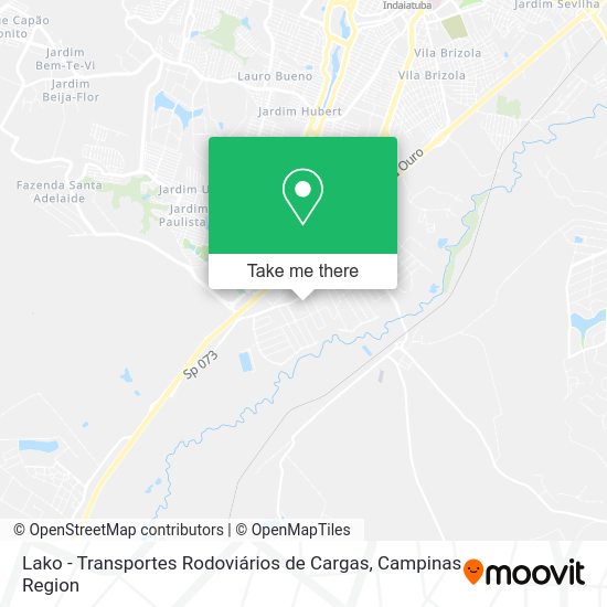 Lako - Transportes Rodoviários de Cargas map