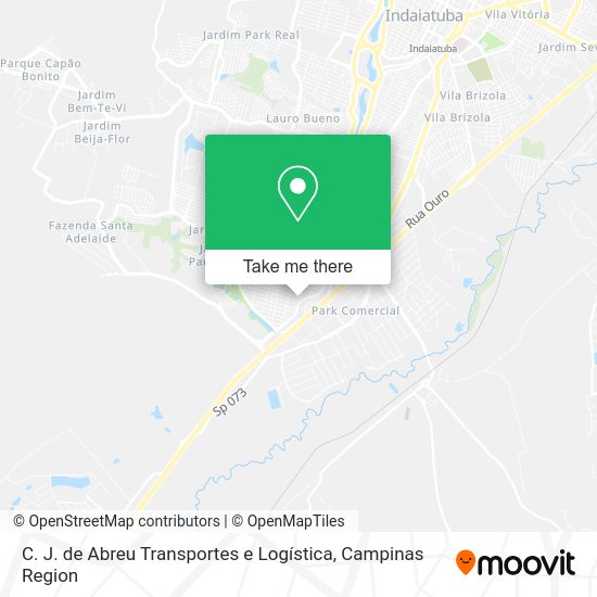 C. J. de Abreu Transportes e Logística map