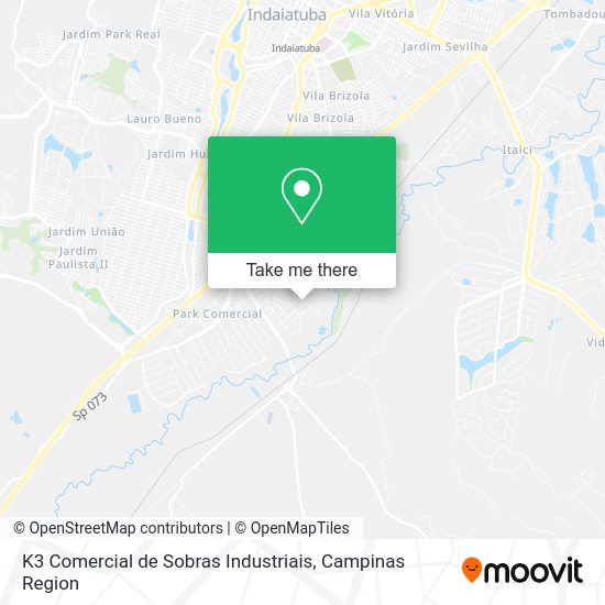 K3 Comercial de Sobras Industriais map