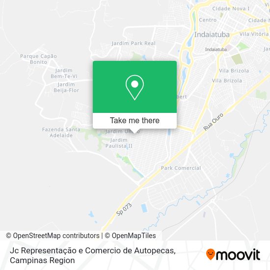 Jc Representação e Comercio de Autopecas map
