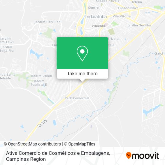 Ativa Comercio de Cosméticos e Embalagens map