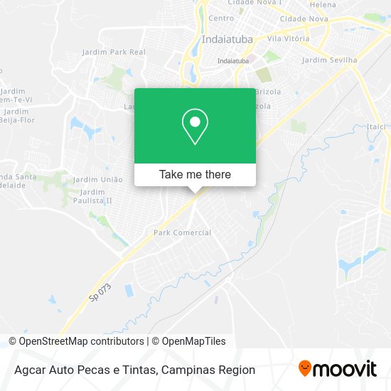 Agcar Auto Pecas e Tintas map