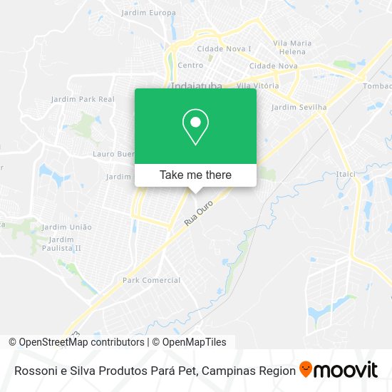 Rossoni e Silva Produtos Pará Pet map