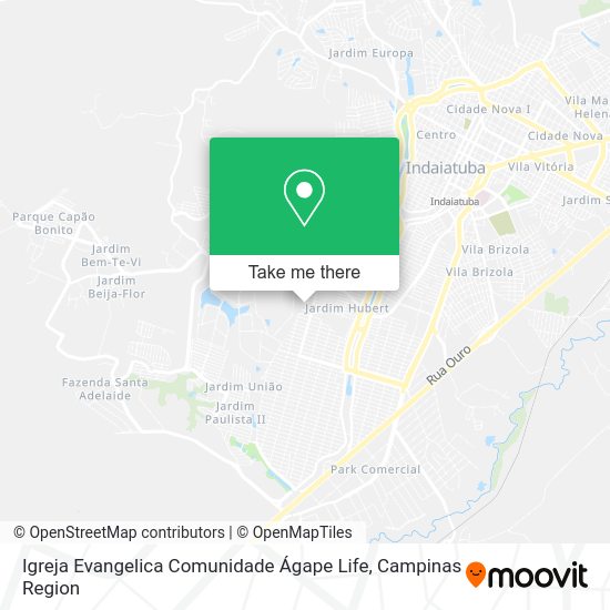 Igreja Evangelica Comunidade Ágape Life map