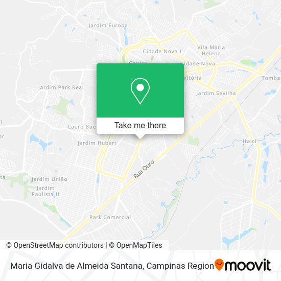Maria Gidalva de Almeida Santana map