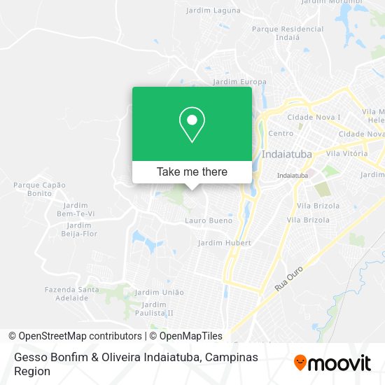 Gesso Bonfim & Oliveira Indaiatuba map