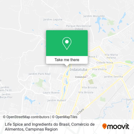 Life Spice and Ingredients do Brasil, Comércio de Alimentos map
