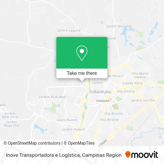 Inove Transportadora e Logística map