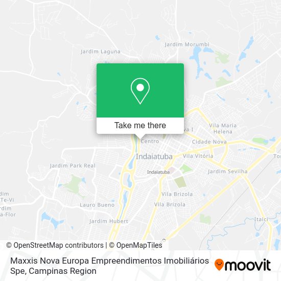 Maxxis Nova Europa Empreendimentos Imobiliários Spe map