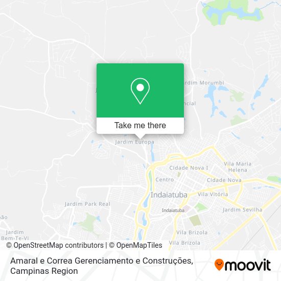 Amaral e Correa Gerenciamento e Construções map