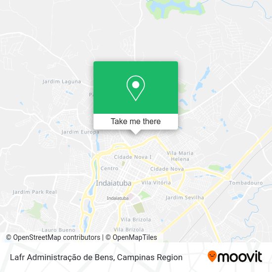 Lafr Administração de Bens map