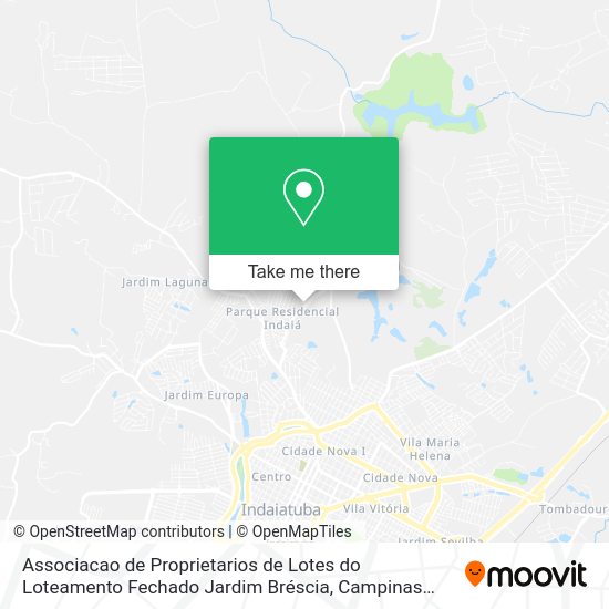 Associacao de Proprietarios de Lotes do Loteamento Fechado Jardim Bréscia map