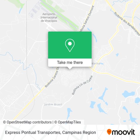 Express Pontual Transportes map