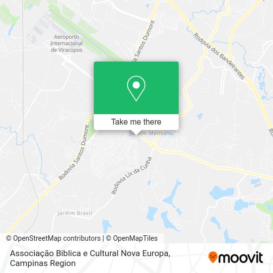 Associação Biblica e Cultural Nova Europa map