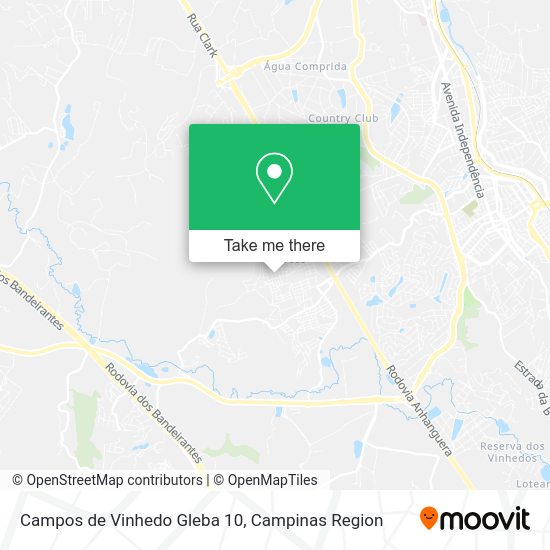 Campos de Vinhedo Gleba 10 map