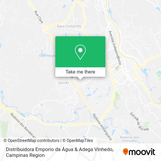 Distribuidora Emporio da Água & Adega Vinhedo map