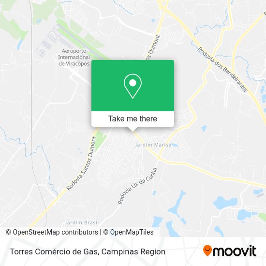 Torres Comércio de Gas map