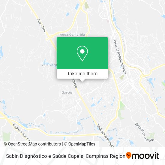 Sabin Diagnóstico e Saúde Capela map