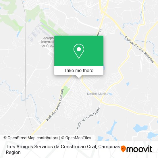 Três Amigos Servicos da Construcao Civil map