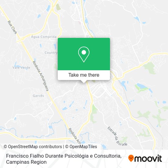Francisco Fialho Durante Psicológia e Consultoria map