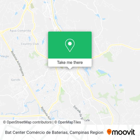 Bat Center Comércio de Baterias map