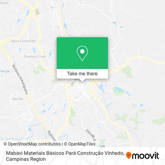 Mabavi Materiais Básicos Pará Construção Vinhedo map