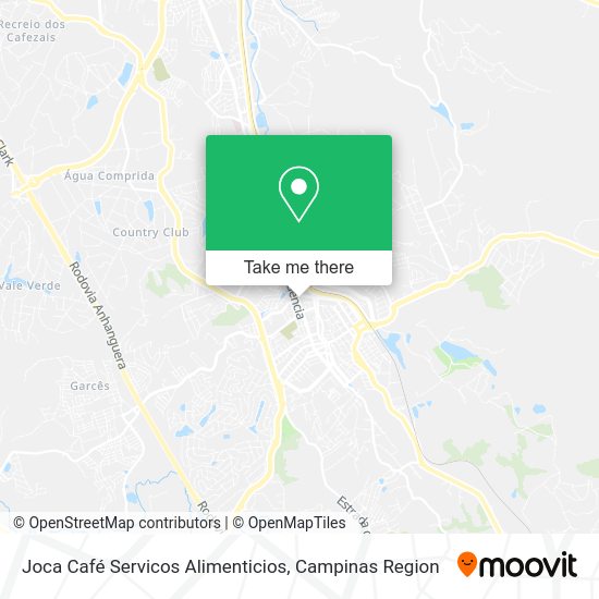 Joca Café Servicos Alimenticios map