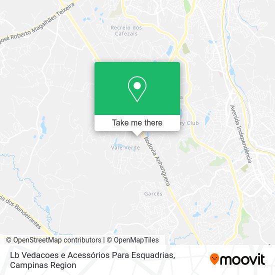 Lb Vedacoes e Acessórios Para Esquadrias map