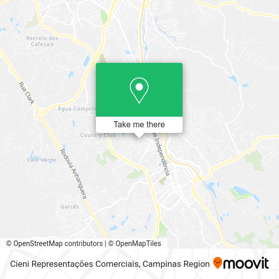 Cieni Representações Comerciais map