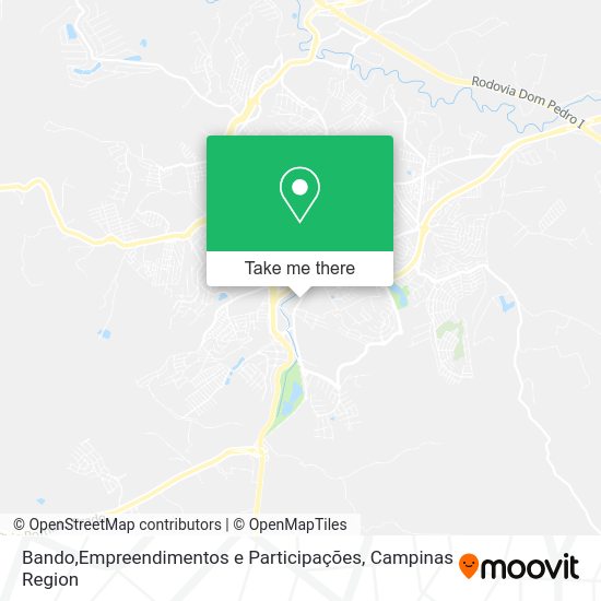 Bando,Empreendimentos e Participações map