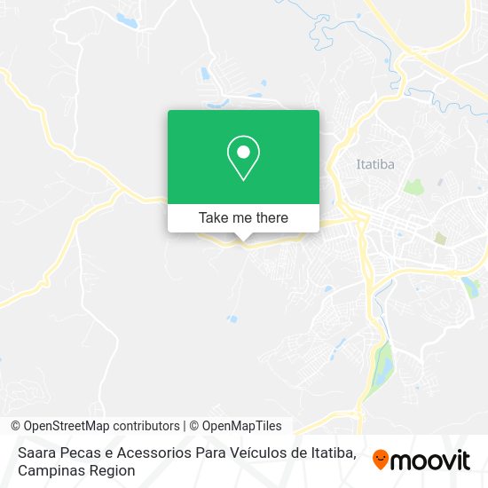 Saara Pecas e Acessorios Para Veículos de Itatiba map