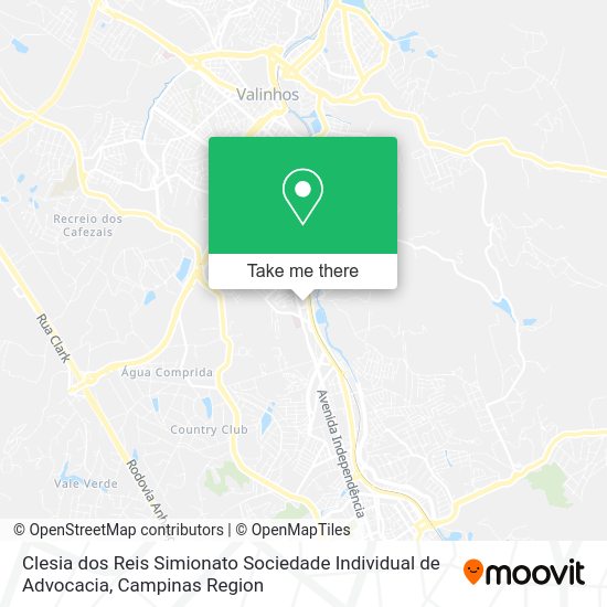Clesia dos Reis Simionato Sociedade Individual de Advocacia map