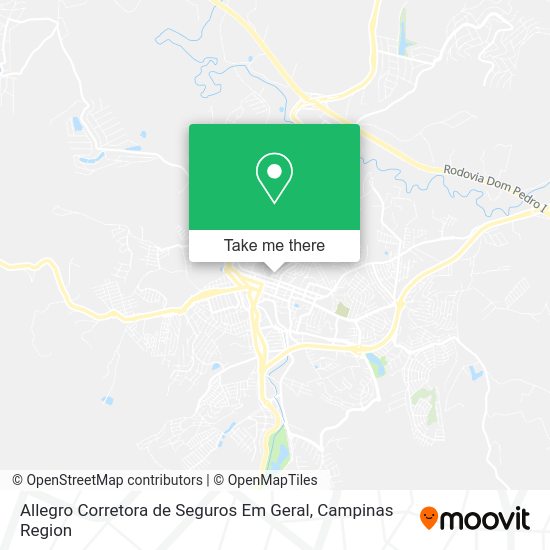 Allegro Corretora de Seguros Em Geral map
