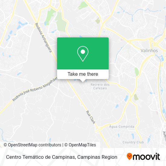 Centro Temático de Campinas map