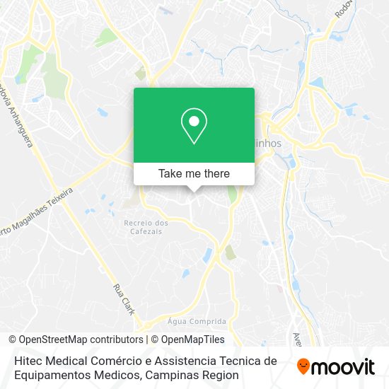 Hitec Medical Comércio e Assistencia Tecnica de Equipamentos Medicos map