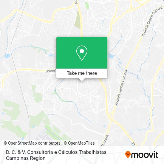 D. C. & V. Consultoria e Cálculos Trabalhistas map
