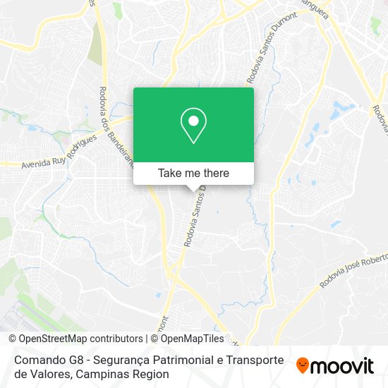 Comando G8 - Segurança Patrimonial e Transporte de Valores map