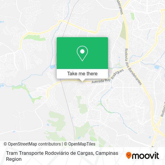 Tram Transporte Rodoviário de Cargas map