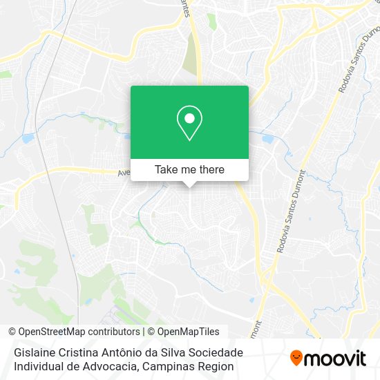 Gislaine Cristina Antônio da Silva Sociedade Individual de Advocacia map