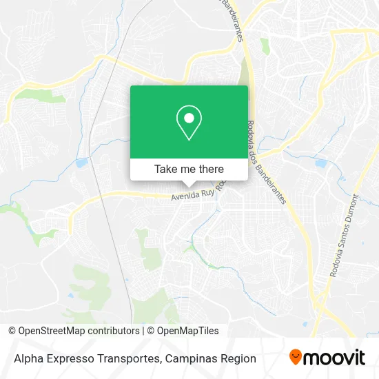 Alpha Expresso Transportes map