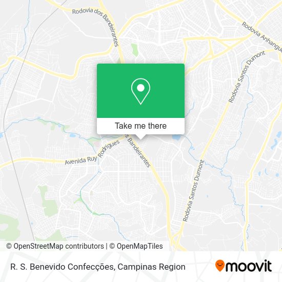 R. S. Benevido Confecções map