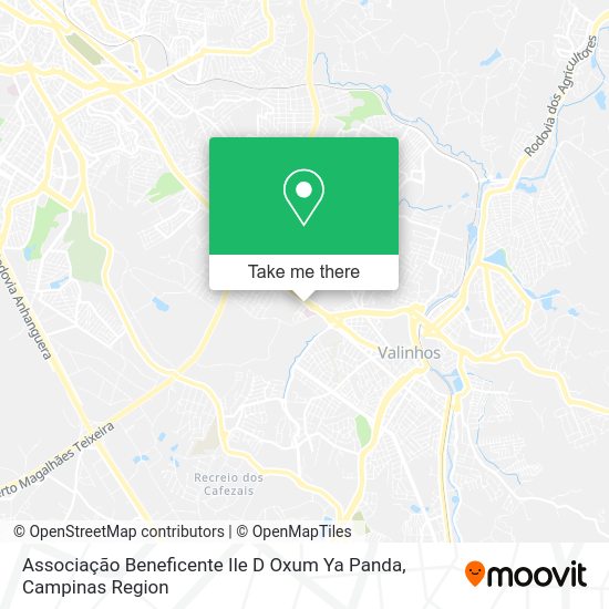 Associação Beneficente Ile D Oxum Ya Panda map