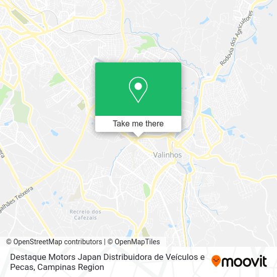 Destaque Motors Japan Distribuidora de Veículos e Pecas map